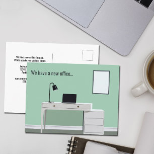 Lieve Nieuwe Kantoor Bureaublad Kleine Zakelijke A Briefkaart