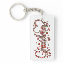 Lieve oma acryl sleutelhanger