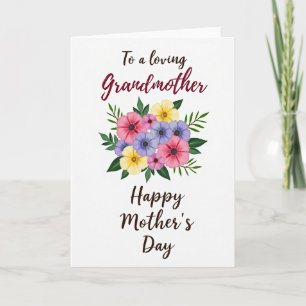 Lieve Oma Dag Bloemkaart Kaart