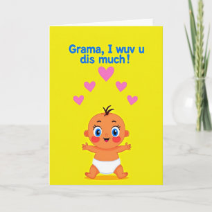 Lieve oma, ik hou van je kaart