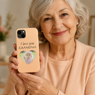 Lieve oma, je wordt liefgehad Foto bewerkbare kleu iPhone 13 Hoesje