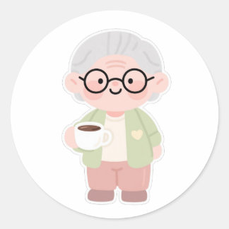 👵 Lieve oma Ronde Sticker
