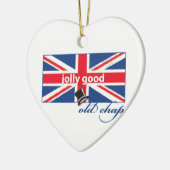 Lieve oude kerel! keramisch ornament (Links)