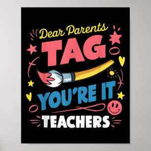 Lieve ouders Label Je bent het liefdesleraar op vo Poster
