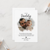 Lieve papa | Moderne Foto Hart Vaderdag Kaart (Voorkant / Achterkant in situ)