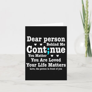 Lieve persoon achter mij Uw levensproblemen zijn g Kaart