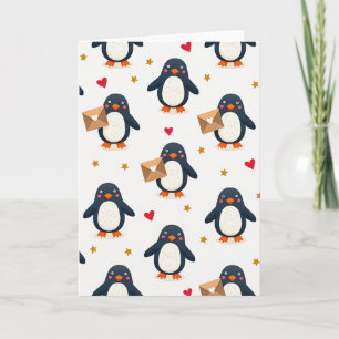 Lieve Pinguïn Liefdesmailkaart Kaart