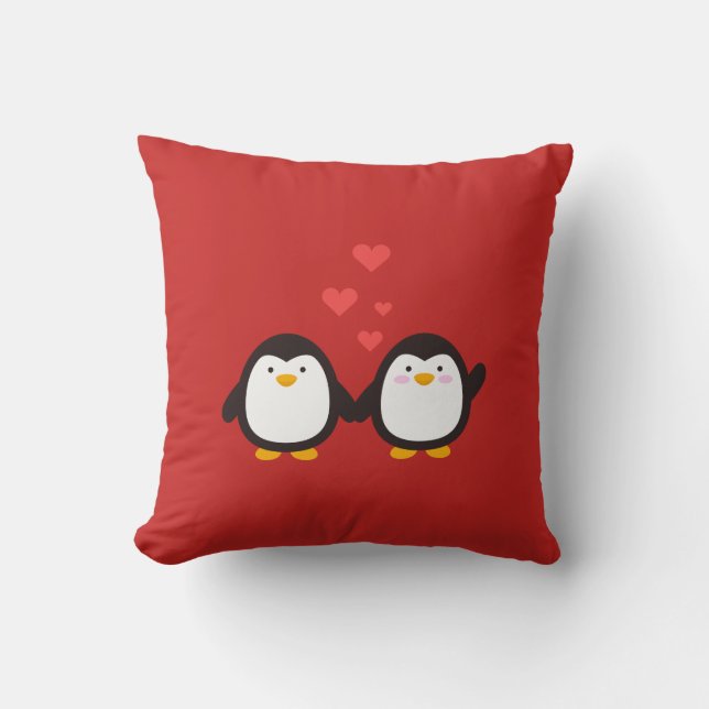 lieve pinguïns kussen (Voorkant)