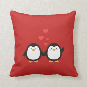 lieve pinguïns kussen