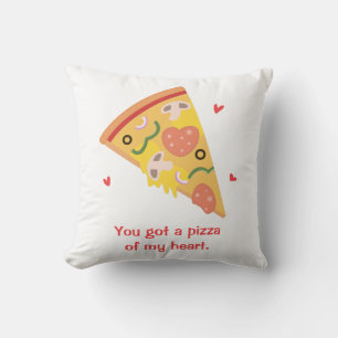 Lieve Pizza van mijn Hart Grappige Pun Kussen