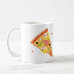 Lieve Pizza van mijn Hart Pijn Liefde Humor Koffiemok