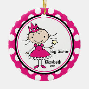 Lieve Prinses Oudere Zus Kerst Ornament