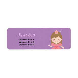 Lieve prinses, roze voor kleine meisjes etiket