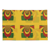 Lieve Red Golden Green Nieuwste design Queen Groot Kussensloop (Achterkant-Rechts)