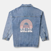 Lieve Retro Bruid Afscheidsfeest Bruid Denim Jacket (Achterkant)