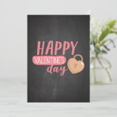 Lieve romanc Happy Valentines Day Gift Feestdagenkaart (Staand voorkant)