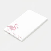 Lieve Roze Flamingo's Post-it® Notes (Schuin)