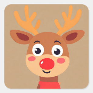 Lieve Rudolf de Roodneus Rendier Sticker
