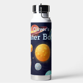 Lieve ruimte buiten het zonnestelsel gepersonalise waterfles