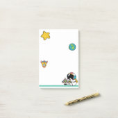 Lieve Ruimtevaarder Ruimte Post-it® Notes (Op bureau)