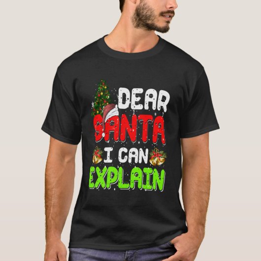 Lieve Santa kan ik pyjama uitleggen voor T-shirt (Voorkant)