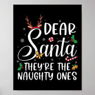 Lieve Santa Theyre De Ondeugende Kerstmis Familie Poster
