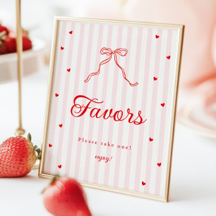 Lieve schat babyshower favoresschildje bord poster