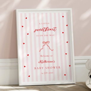 Lieve Schatje Boog Baby Shower Welkomstposter Poster