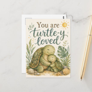Lieve Schildpad Je Wordt Geliefd Ansichtkaart Briefkaart