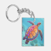 Lieve Schildpad Sleutelhanger (Voorkant Links)