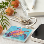 Lieve Schildpad Sleutelhanger (Voorkant Rechts)