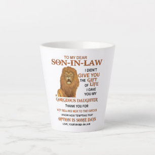 Lieve schoonzoon, ik heb je niet het geschenk van latte mok