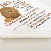 Lieve schoonzoon, ik heb je niet het leven gegeven sherpa deken (3/4)