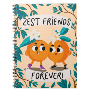Lieve Sinaasappelschil Vrienden Notitieboek
