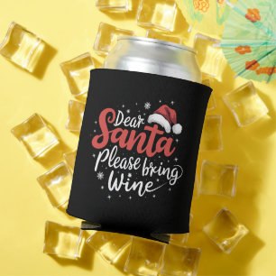 Lieve Sint Breng Alsjeblieft Wijn Kerst Drinken Blikjeskoeler