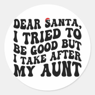 Lieve Sint ik heb geprobeerd me goed te gedragen m Ronde Sticker