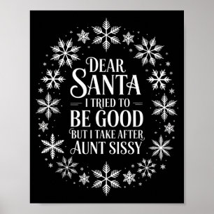 Lieve Sint, ik heb geprobeerd om braaf te zijn, ma Poster