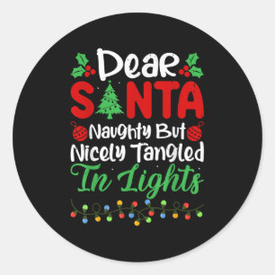 Lieve Sint Stout Maar Keurig In De Kerstboom Ronde Sticker