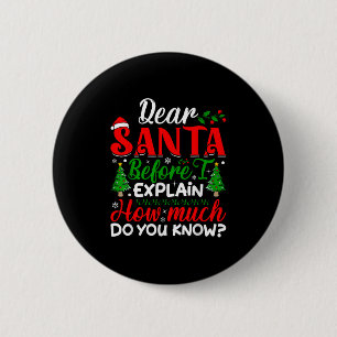 Lieve Sint Voor Ik Uitleg Hoeveel Weet Jij X Ronde Button 5,7 Cm