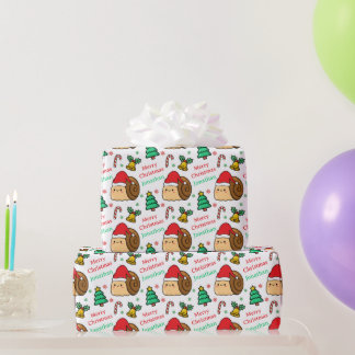 Lieve Slak Kerstboom Vakantie Cadeaupapier