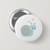 Lieve slak ronde button 5,7 cm (Voorkant /achterkant)