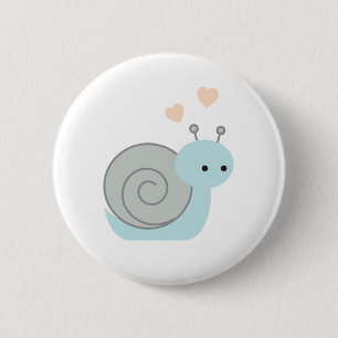 Lieve slak ronde button 5,7 cm
