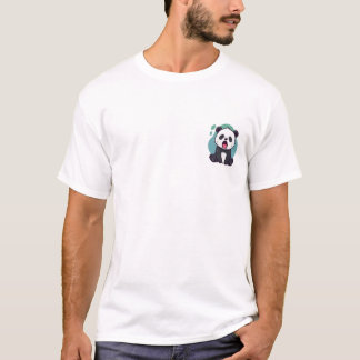 Lieve slapende pandatekening t-shirt