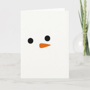 Lieve Sneeuwman Kerstkaart Kaart
