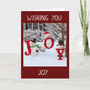 **LIEVE SNEEUWPOPPEN WENSEN U VROLIJK KERSTFEEST** FEESTDAGEN KAART