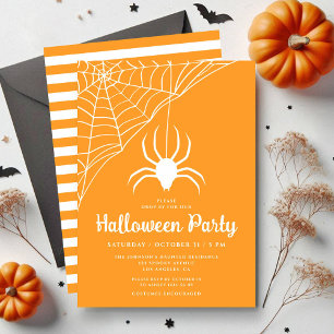 Lieve Spin Halloween Feest Uitnodiging
