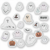 Lieve spook Halloween stickerpakket Sticker (Voorkant)