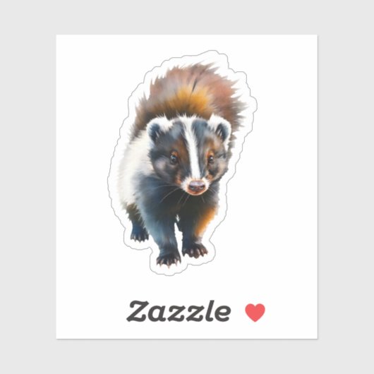 Lieve stinkdier sticker (Vel)