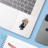 Lieve stinkdier sticker (Laptop met iPhone)