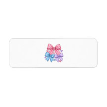 Lieve Strik Daspatroon – Roze Blauw & Paarse Strik